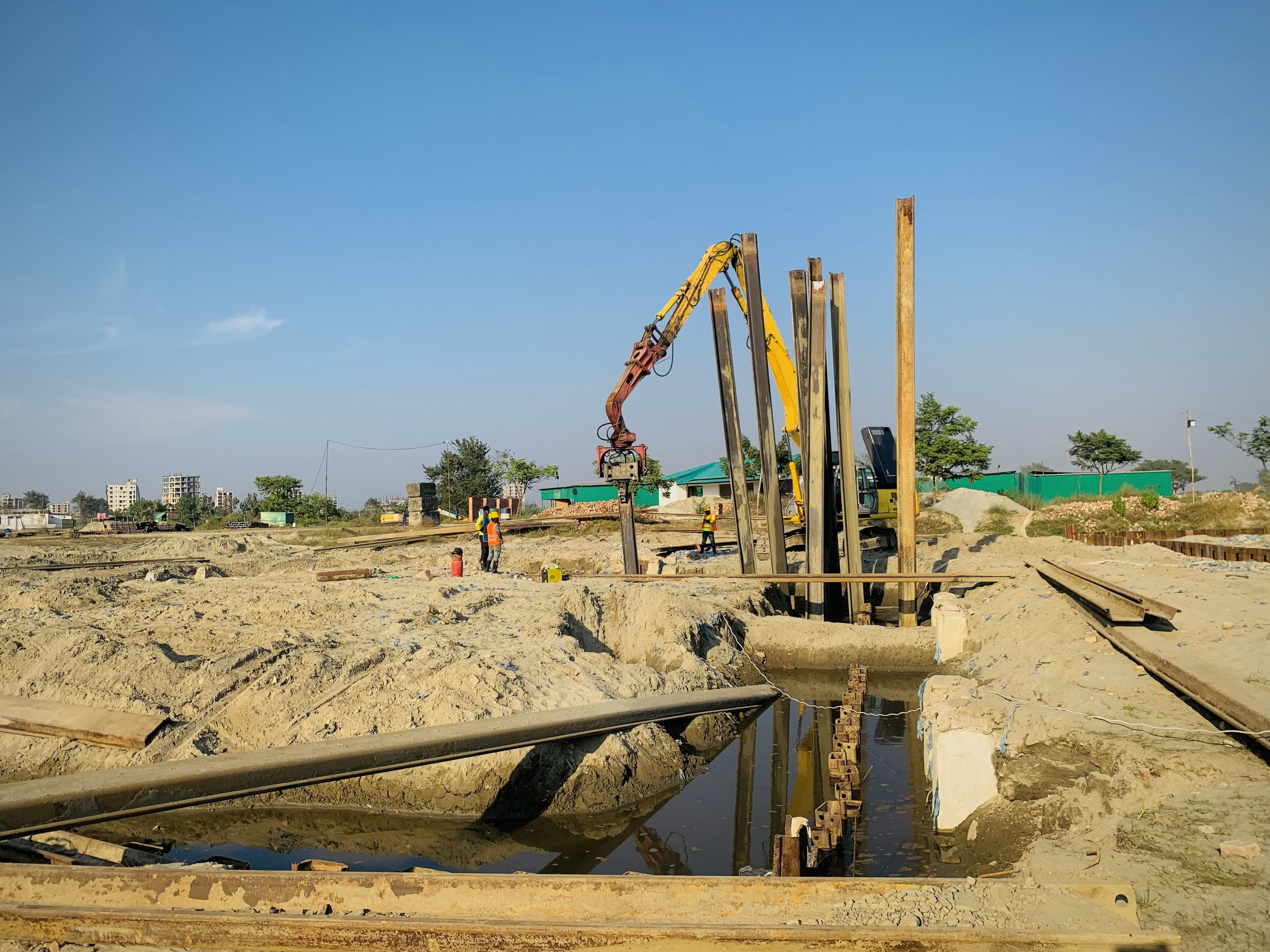 Sheet Pile With Driving & Removing of Jalshiri CBD Abashan Project