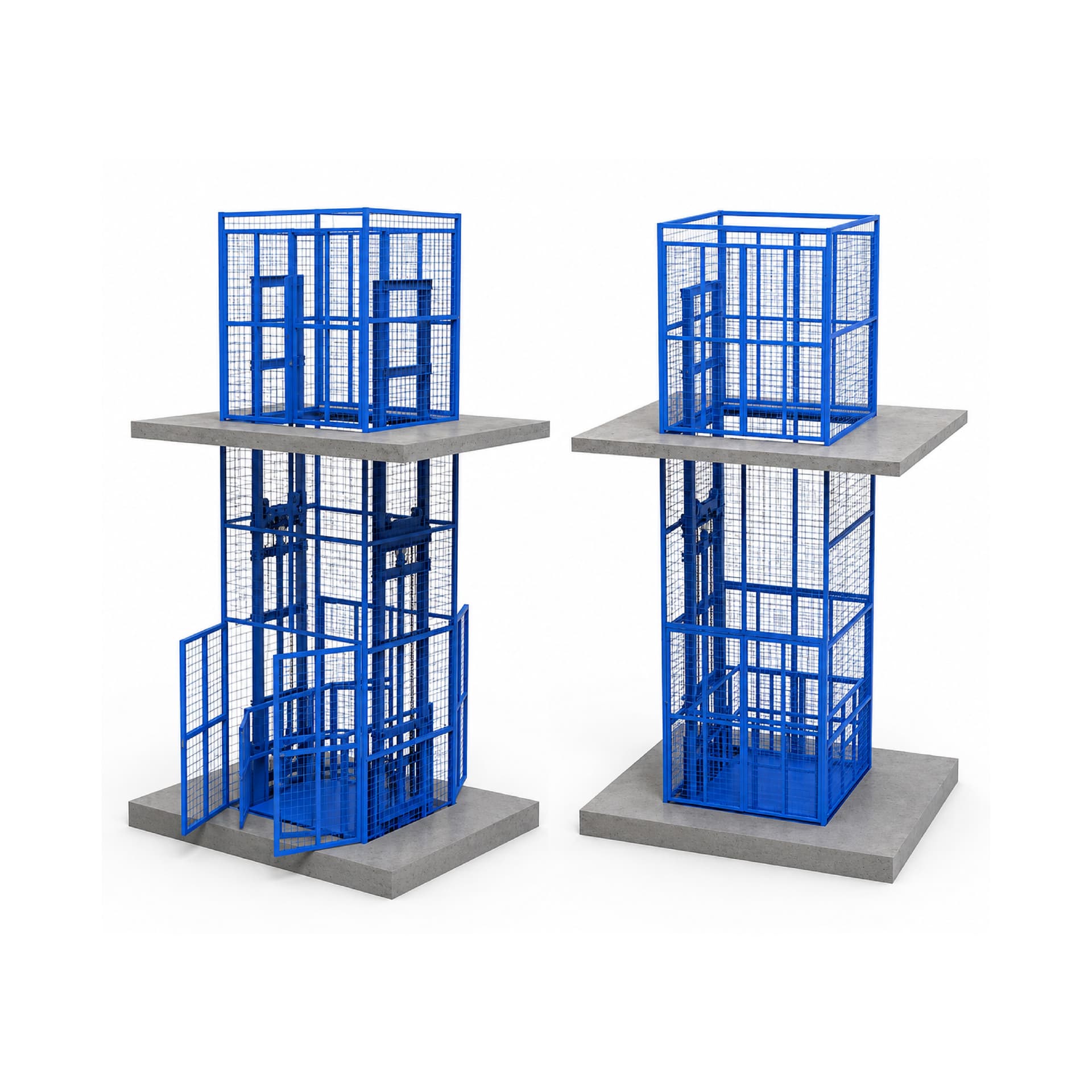 Fully Caged Goods Lift